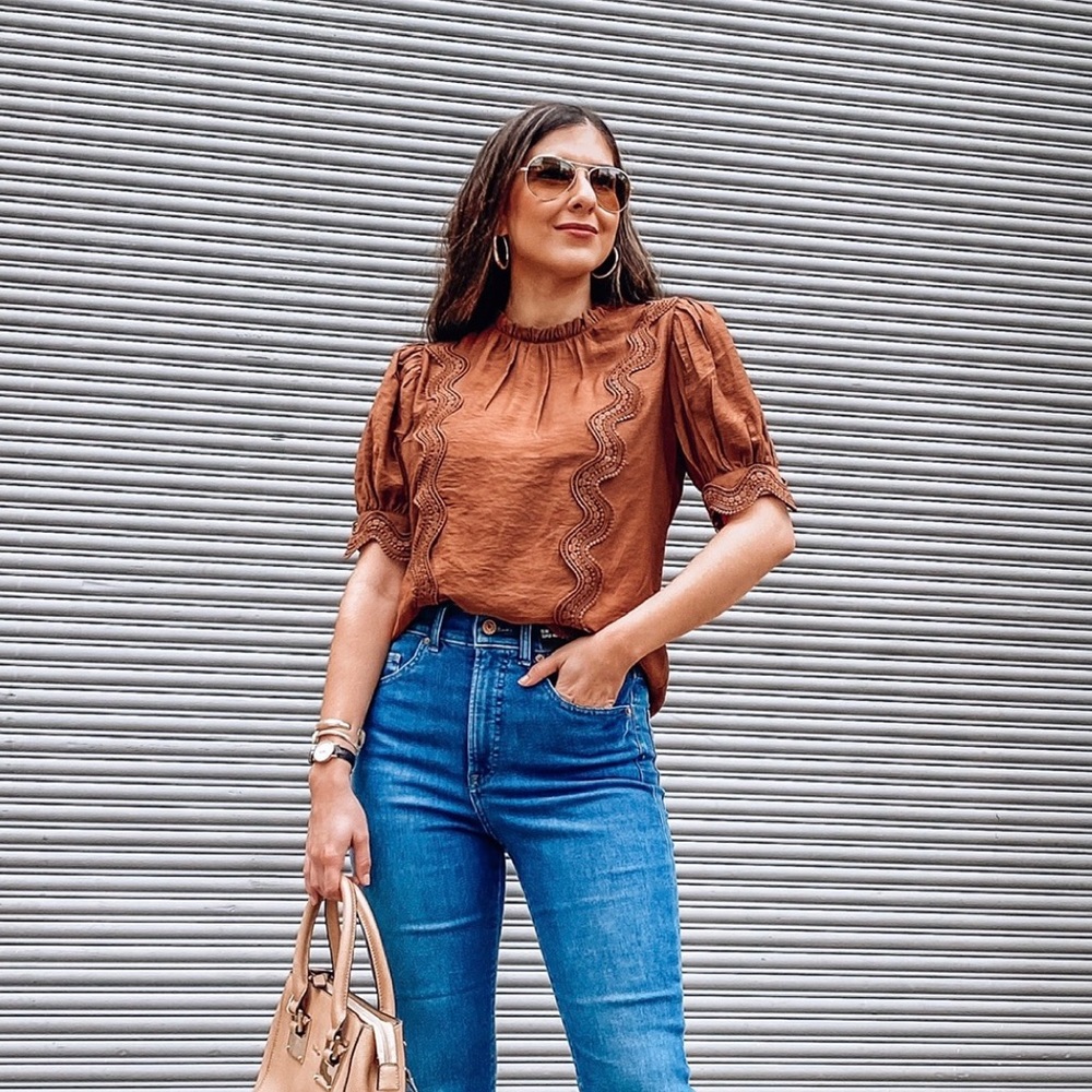 Lace Mock Neck Top
